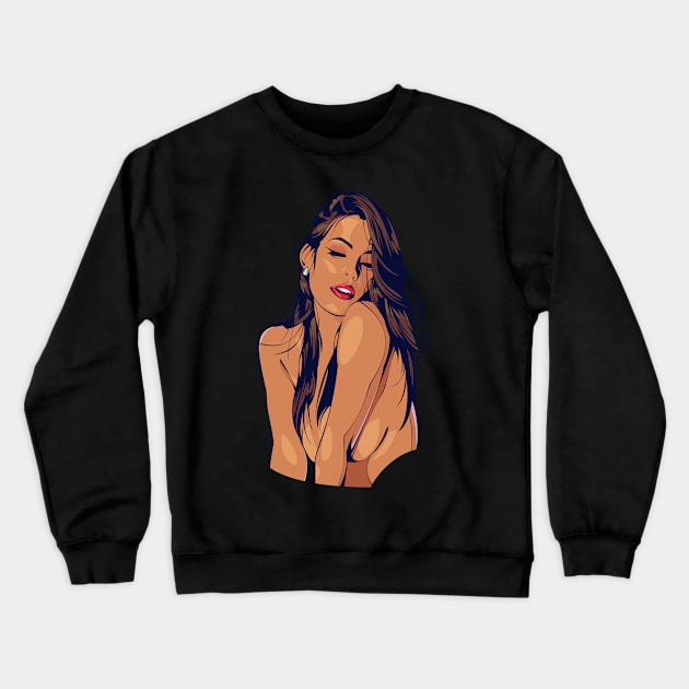 Girl Crewneck Sweatshirt by nabakumov